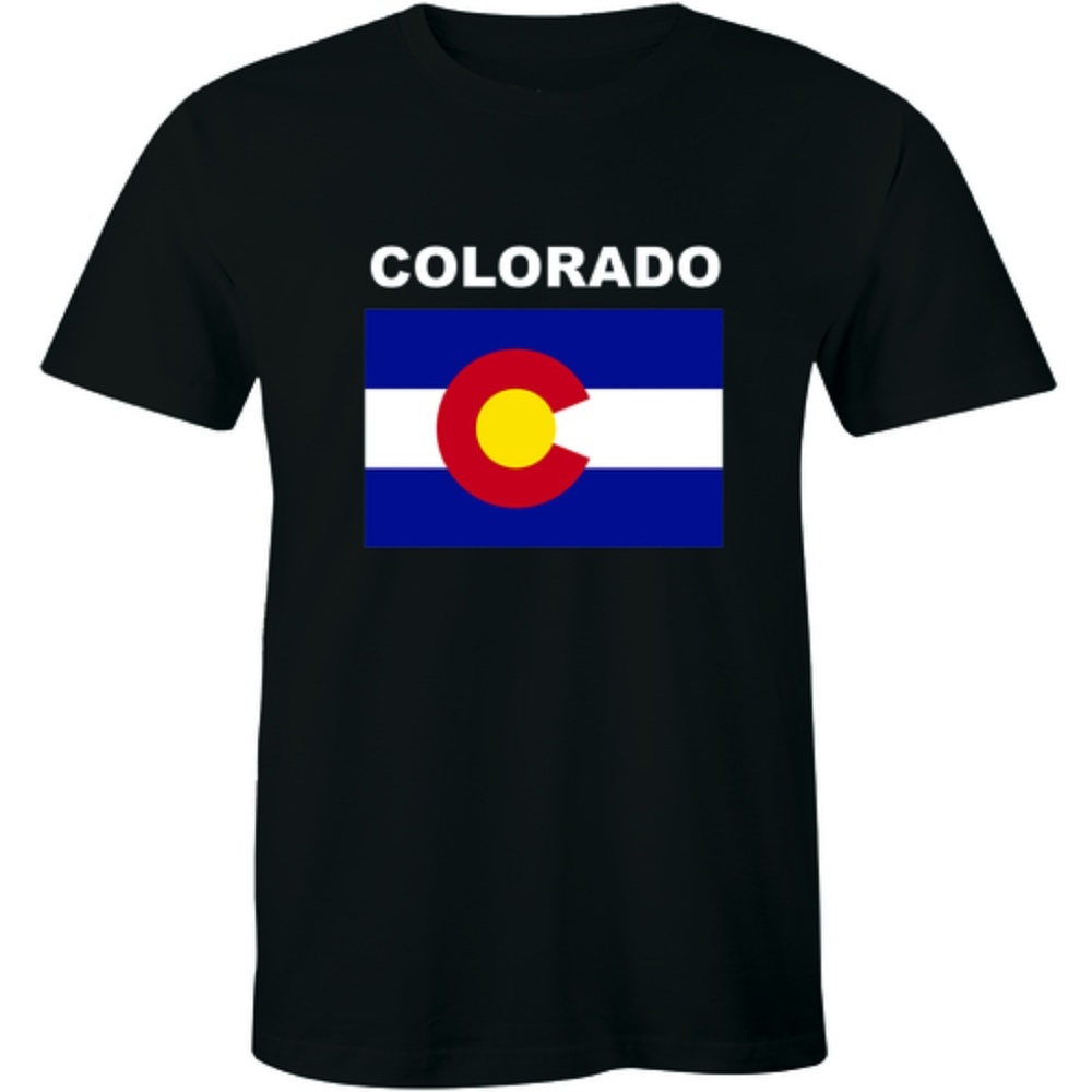 Half It Men's Colorado Flag T-shirt State Denver